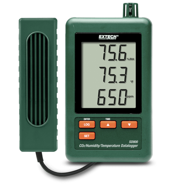 Extech SD800 CO2/Humidity/Temperature Datalogger with SD Card