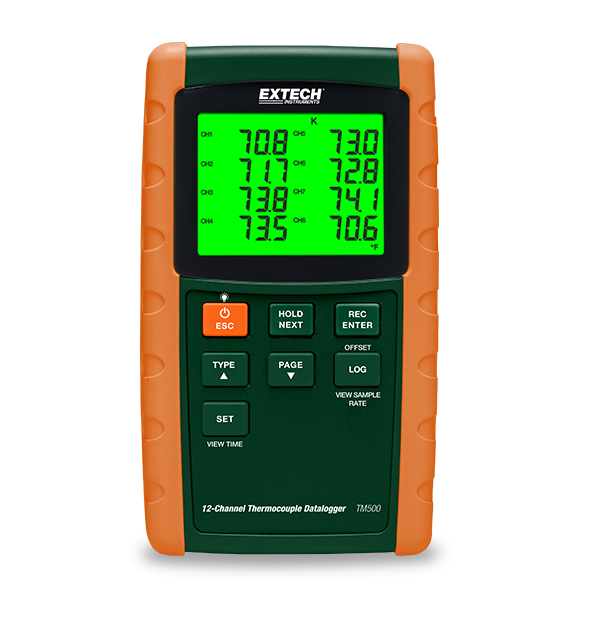 Extech TM500 12-Channel Thermocouple Datalogger