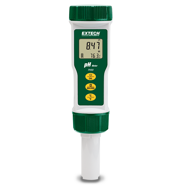 Extech PH90 – Waterproof pH Meter with Flat Surface Electrode