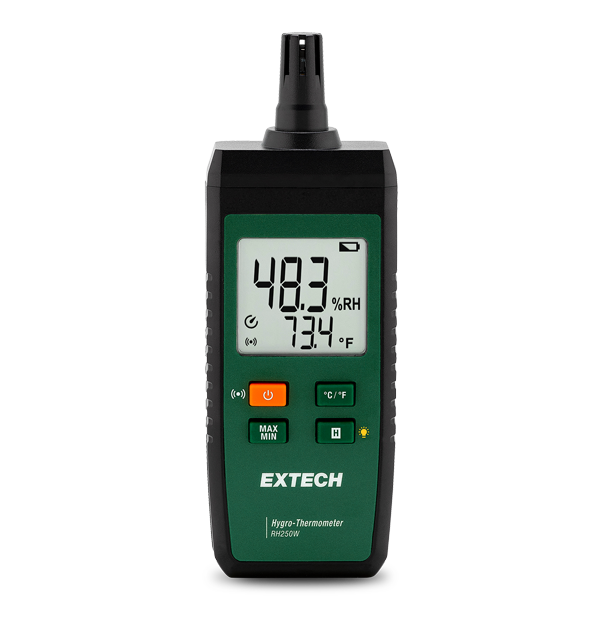 Extech RH250W Bluetooth Hygro-Thermometer with ExView App Connectivity