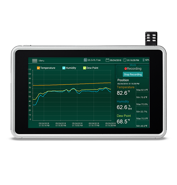 Extech RH550 Touch-Screen Humidity/Temperature Chart Recorder