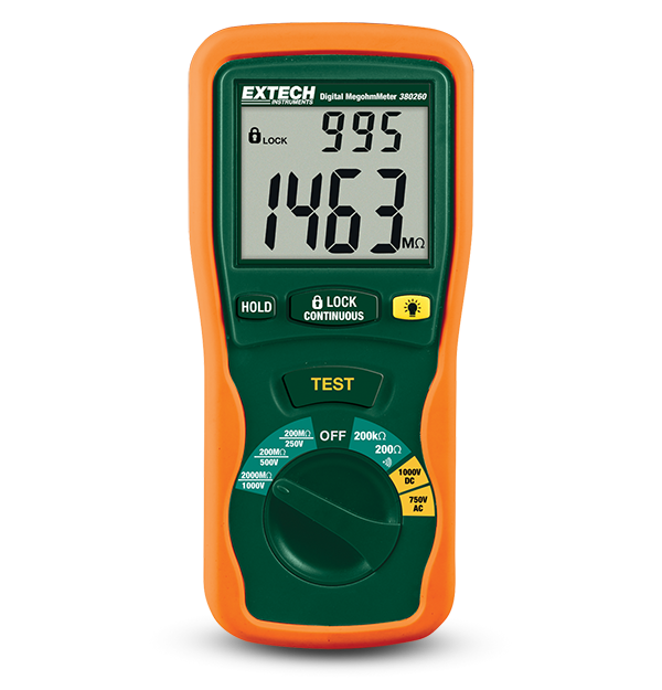 Extech 380260 Autoranging Digital Megohmmeter