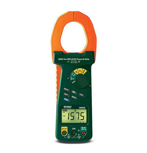 Extech 380926 2000A True RMS AC/DC Clamp Meter