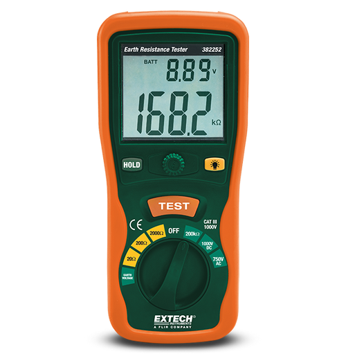 Extech 382252 Earth Ground Resistance Tester Kit