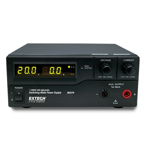 Extech 382276 – 30V / 20A Laboratory Grade Switching Mode DC Power Supply (600W)