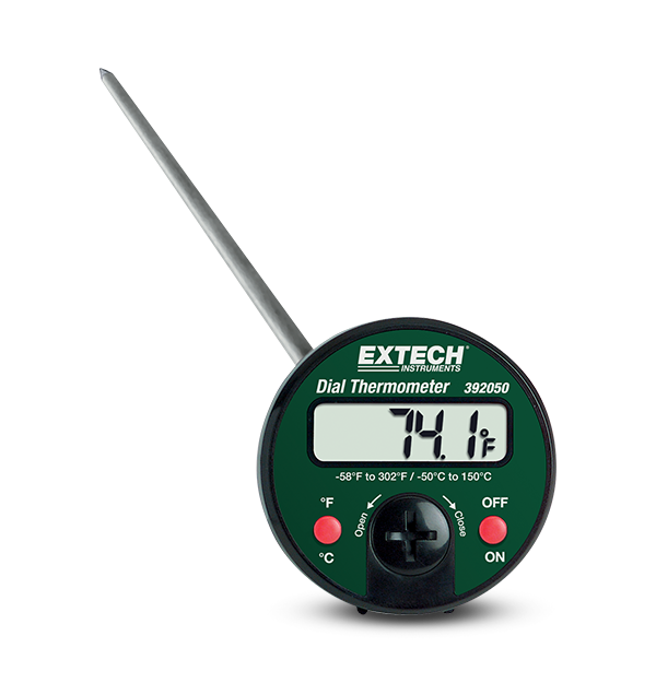 Extech 392050 Penetration Stem Dial Thermometer (-58°F to 302°F / -50°C to 150°C)