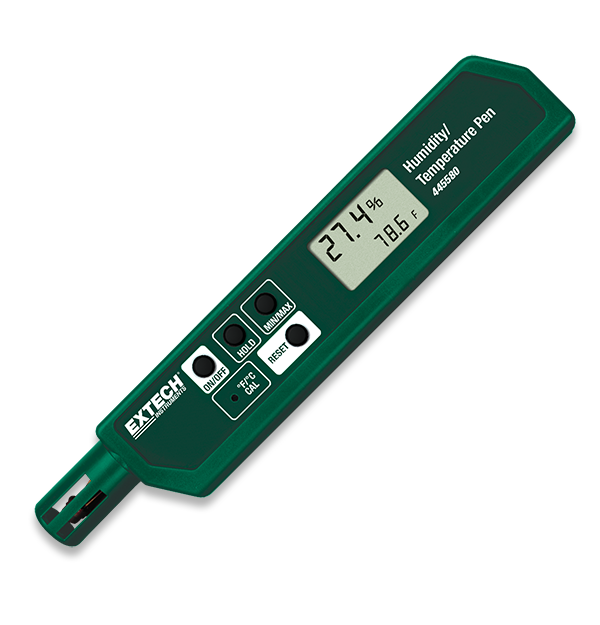 Extech 445580 Compact RH/Temperature Pen with Max/Min Memory and Self-Calibration