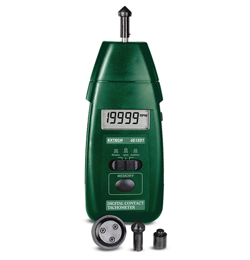 Extech 461891  Contact Tachometer with Linear Surface Speed Measurement (0.5–19,999 RPM)