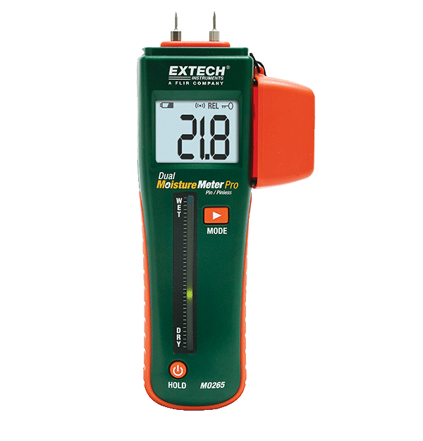 Extech MO265 – Combination Pin/Pinless Moisture Meter with Remote Pin Probe