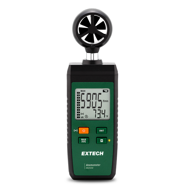 Extech AN250W  Bluetooth® Connected Anemometer with ExView® App for Air Velocity & Temperature