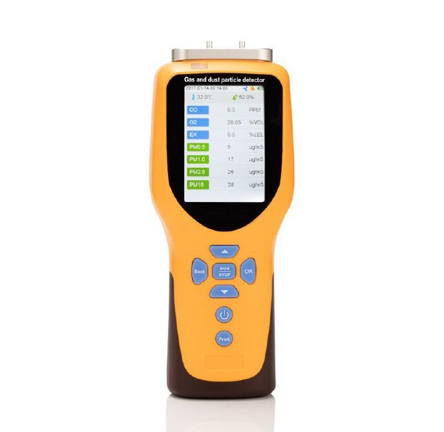 Spartna SPR-715 Multi Portable Gas Detector and Dust Particle Detector CO, SO2, NO2, O3, PM10, PM2.5, PM1.0, PM0.3