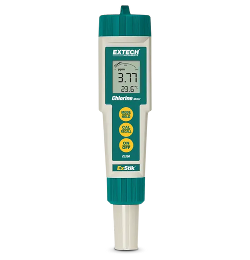 Extech ExStik chlorine meter on a white background