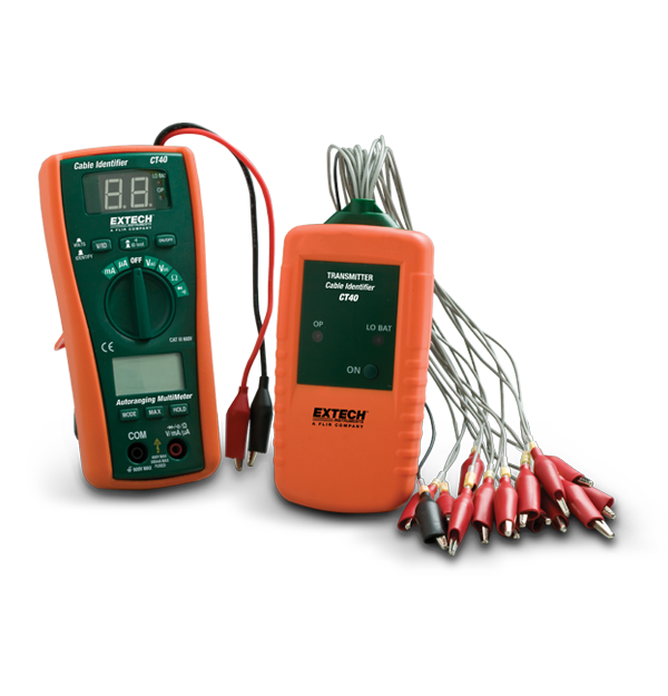 Extech CT40 – 16-Line Cable Identifier/Tester Kit with Multimeter