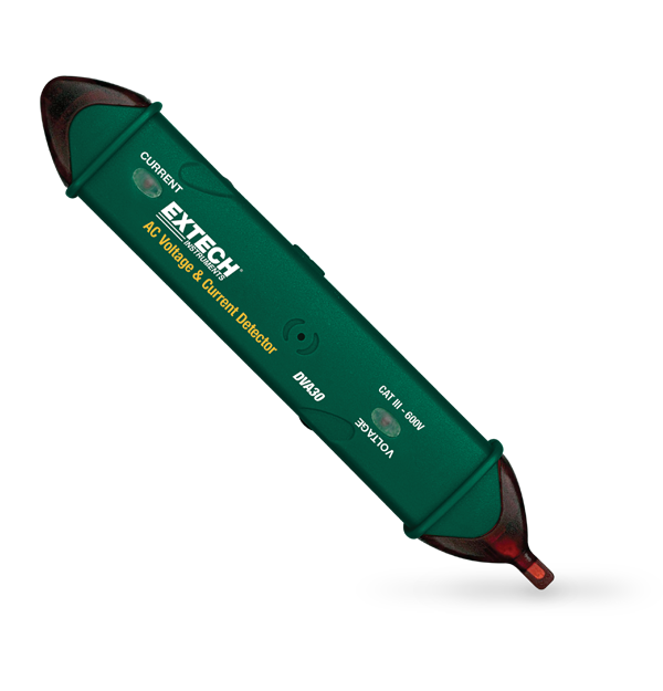 Extech DVA30 – Non-Contact AC Voltage and Current Detector (12–600V / 200mA–1000A)