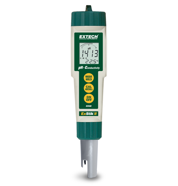 Extech EC500 – Waterproof ExStik® II pH/Conductivity Meter (IP57)