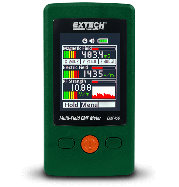 Extech EMF450 – Multi-Field EMF Meter (Magnetic, Electric & RF in One)