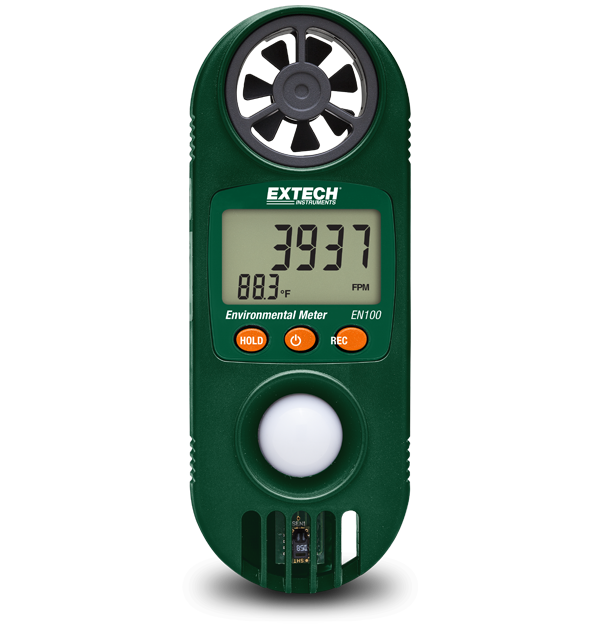 Extech EN100 – 11-Function Environmental Meter with Light Level Sensor