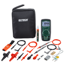 Extech EX505A-K – Heavy Duty Industrial Multimeter Kit with CAT IV-600V True RMS Meter, AC Voltage Detector & 8-Piece Test Lead Set