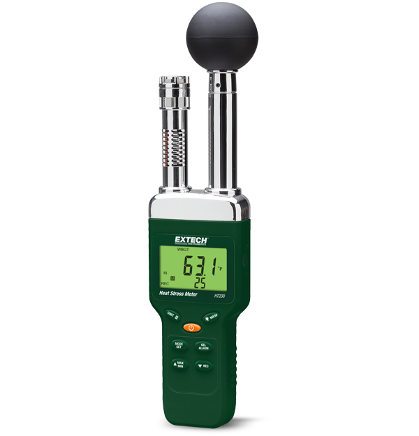 Extech HT200 – Heat Stress WBGT Meter (Wet Bulb Globe Temperature)
