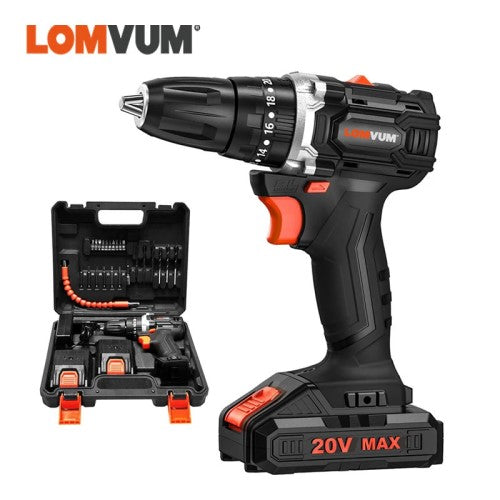 LOMVUM 20V Brushless Cordless Drill and Driver Set DPX-BM-02