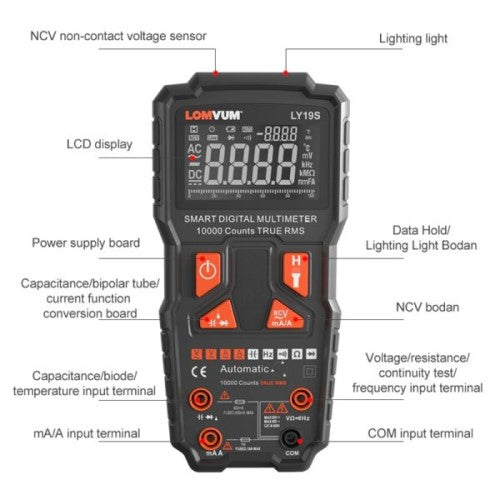 LOMVUM Smart Digital Multimeter LY19S