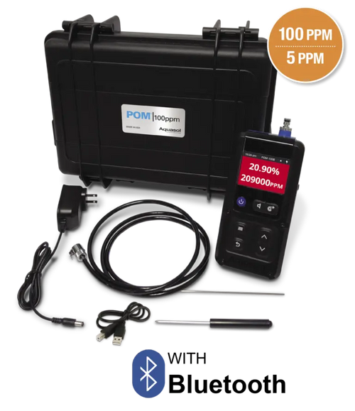 AQUASOL POM®-100B Precise Oxygen Monitor & Accessories Kit AQUASOL  Measurement Methods Technology Company OXYGEN MONITOR
