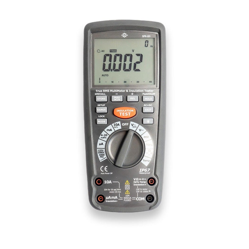 Spartna SPR-221 Insulation Tester with True RMS Multimeter