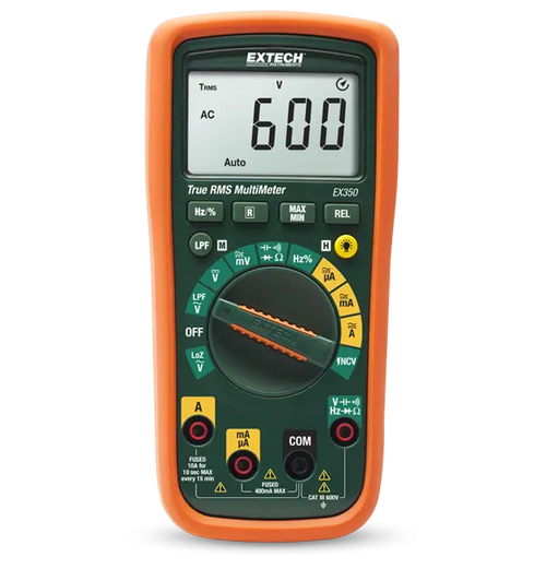 Extech EX350 11 Function True RMS Multimeter + NCV EXTECH  Measurement Methods Technology Company multimeters