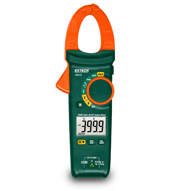 Extech MA445 400A True RMS AC/DC Clamp Meter + NCV