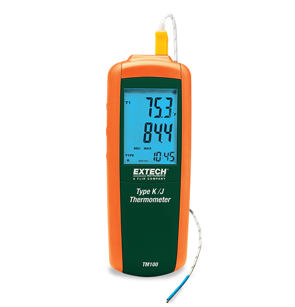 Extech TM100 Type K/J Single Input Thermometer